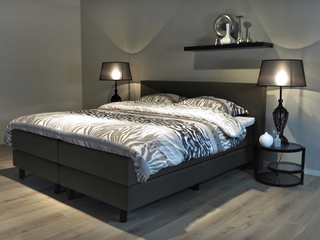 Boxspringcombinatie, M-Ray, Valencia Deluxe, Antraciet